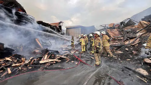 41 araç, 100’ü aşkın personelle alevlere set