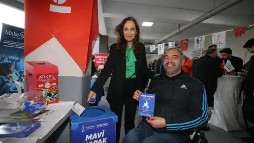 “Mavi Kapak” kampanyasına 200 kilogramlık destek