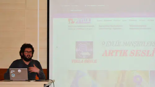 EÜ İletişim Fakültesinde habercilikte yapay zekâ uygulamaları anlatıldı