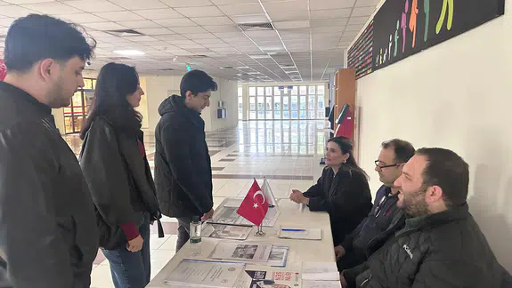 Ege Üniversitesinde “Ulusal Staj Programı” bilgilendirme standı açıldı