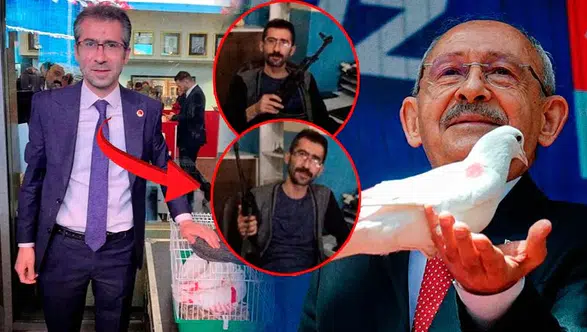 Kılıçdaroğlu'nun bayramlaşmasında şok eden detay: Güvercin getiren ismin karanlık fotoğrafları ortaya çıktı
