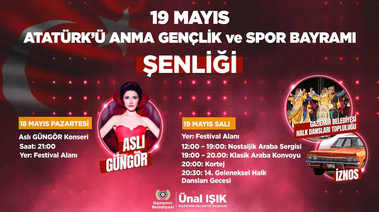 Gaziemir’i 19 Mayıs coşkusu saracak