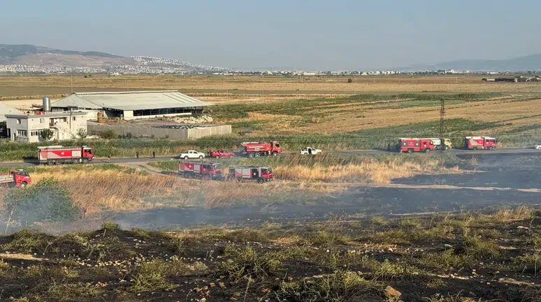 Menemen'de yangına hızlı müdahale