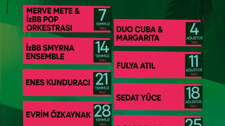Çim Konserleri yaza renk katacak