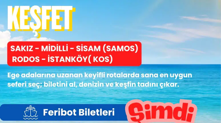 İZDENİZ’den Ege adalarına online feribot bileti kolaylığı