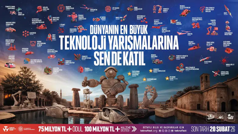 Geleceği Üretenler TEKNOFEST’te Buluşuyor; 2026 Teknoloji Yarışmalarına Başvurular Başladı!