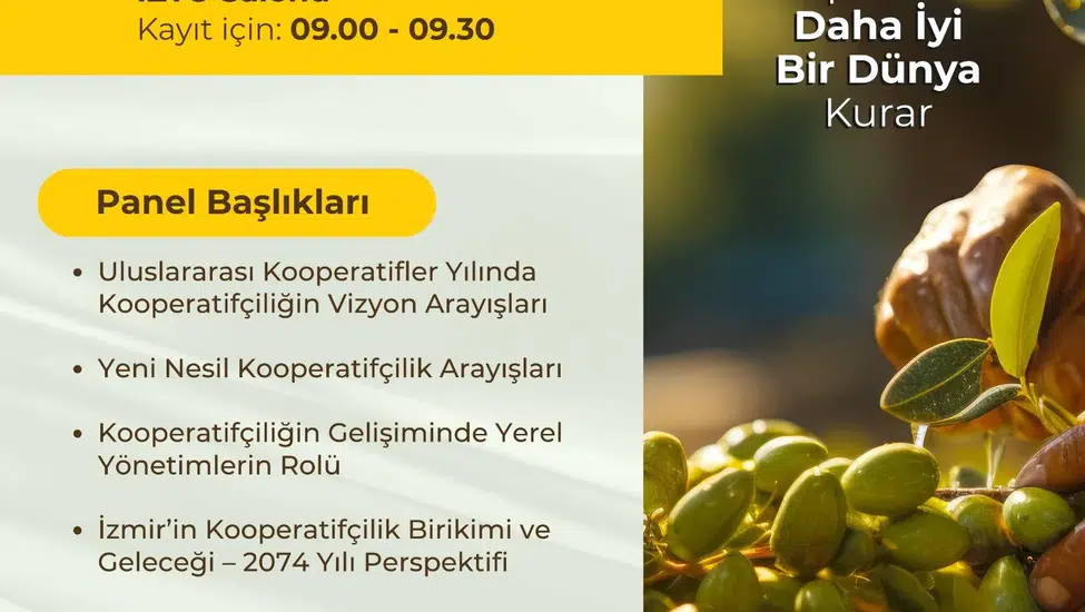 İzmir Kooperatifçilik Buluşmaları 19 Aralık’ta