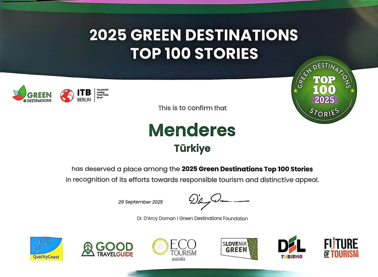 Menderes, Güm-Öz Turuncu Eller Tarımsal Kalkınma Kooperatifi ile ‘Green Destinations Top 100 Stories’ yarışmasında en iyi 100 hikaye arasına girdi.