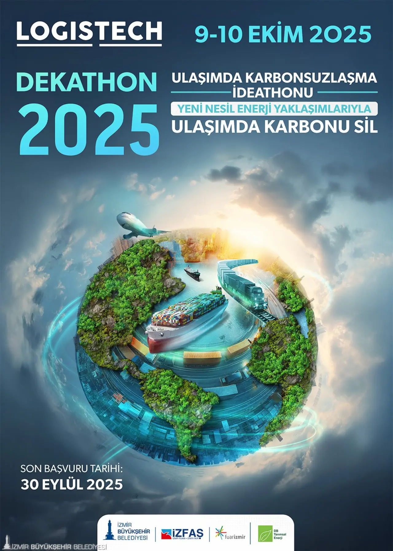 İzmir Büyükşehir Belediyesi ev sahipliğinde, İZFAŞ tarafından düzenlenen Logistech – 4. Lojistik, Depolama ve Teknolojileri Fuarı, bu yıl geleceğin lojistik çözümlerine ışık tutacak özel bir etkinliğe ev sahipliği yapacak. Fuarın ikinci ve üçüncü gününde gerçekleştirilecek DEKATHON 2025 – Ulaşımda Karbonsuzlaşma Ideathonu, gençlerin yaratıcı fikirlerini sektörün öncü kurumlarıyla buluşturacak.