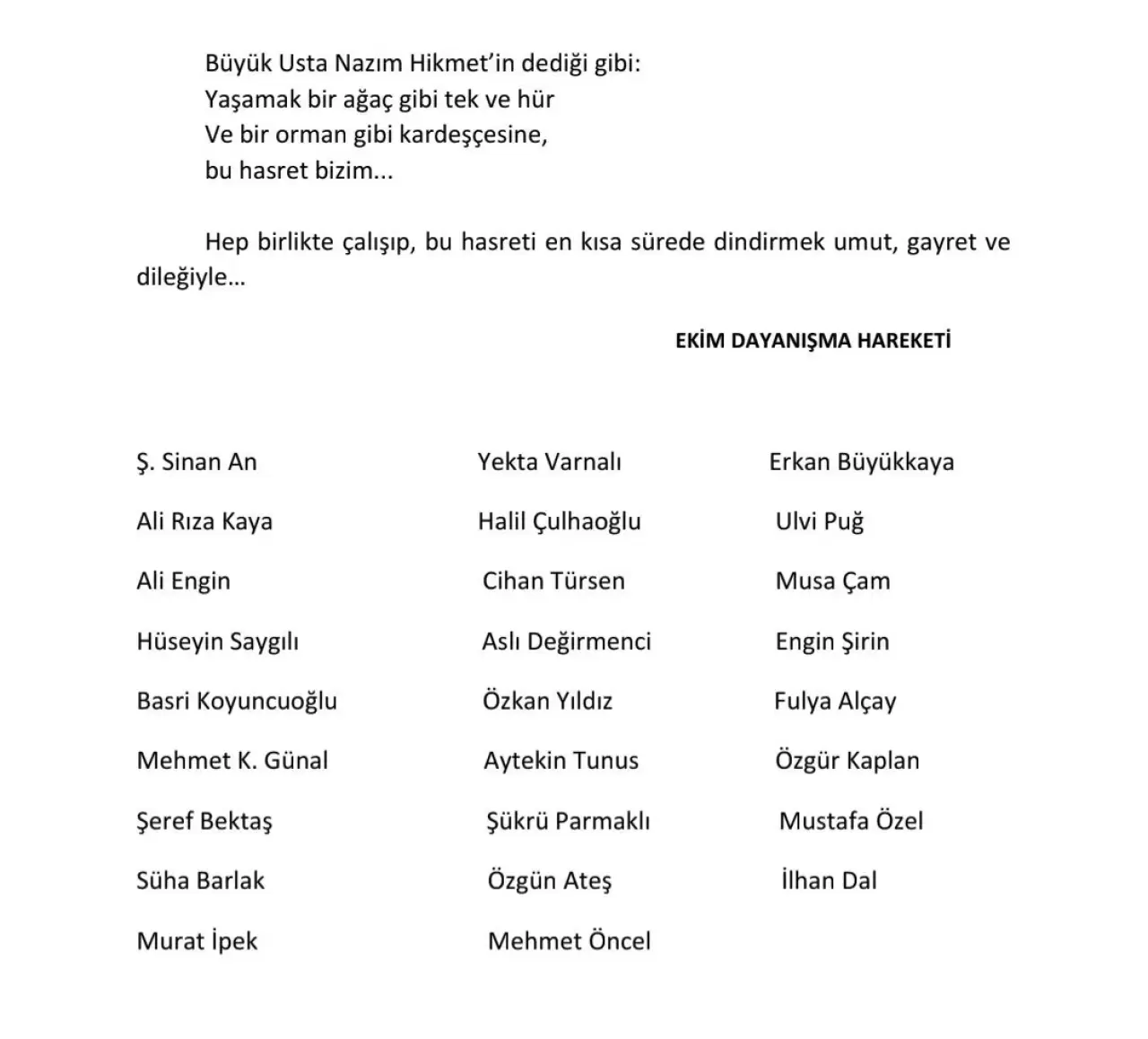 CHP İzmir’de siyaset sahnesinde etkili isimler “Ekim Dayanışma Hareketi”ni kurdu. Birlik ve değişim mesajı veren hareket, kamuoyuna kritik bir bildiri sundu!