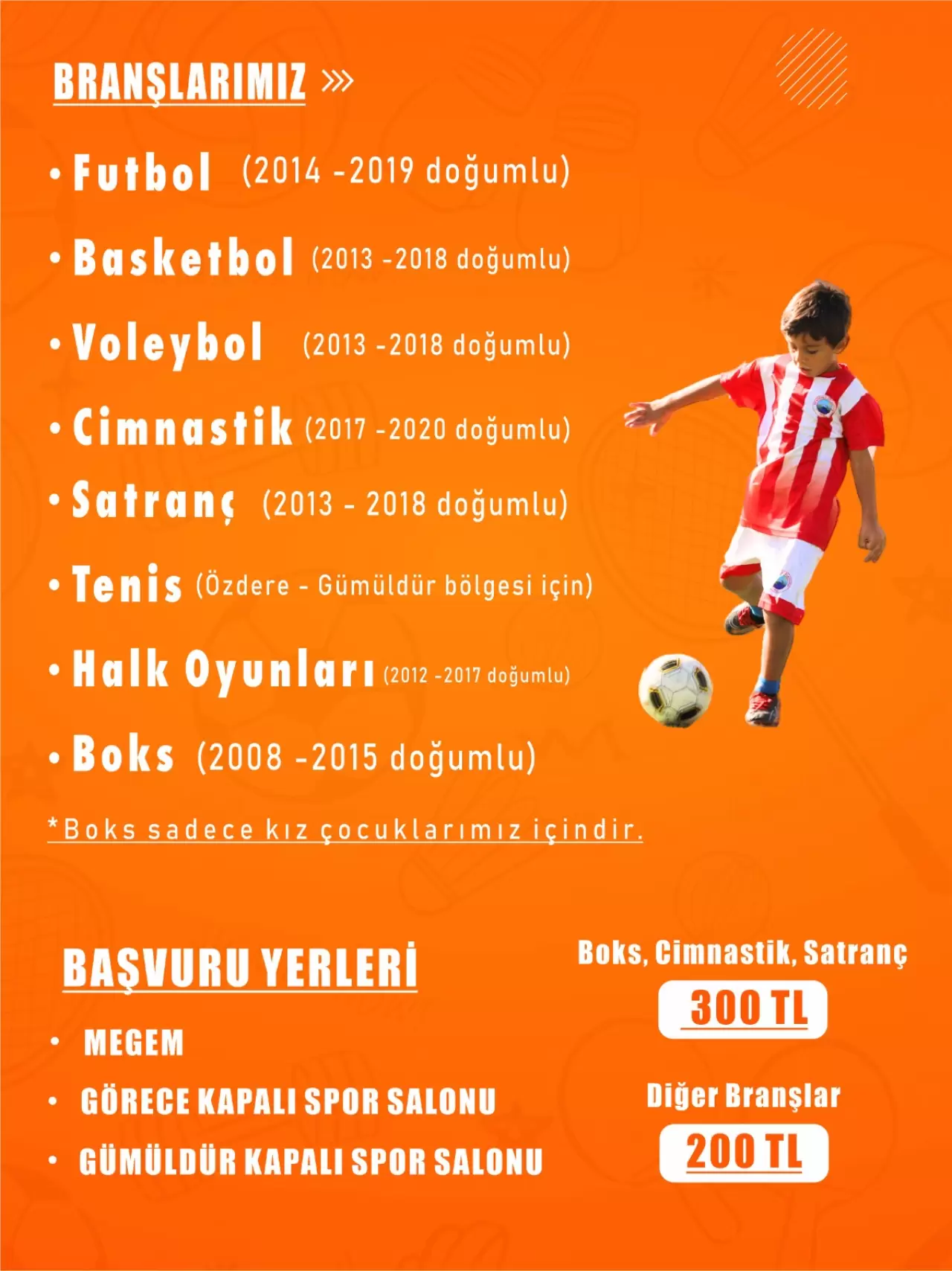 Menderes Belediyesi, yaz spor okullarını açıyor. Kayıtlar 16 Haziran’dan itibaren yapılabilecek.