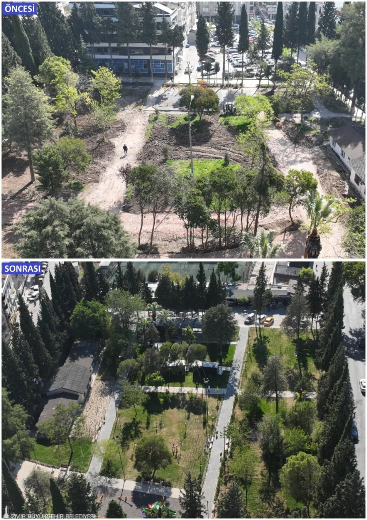 İzmir Büyükşehir Belediyesi, Buca Özmen Caddesi üzerinde yer alan Fırat Yılmaz Çakıroğlu parkını adeta baştan yarattı.