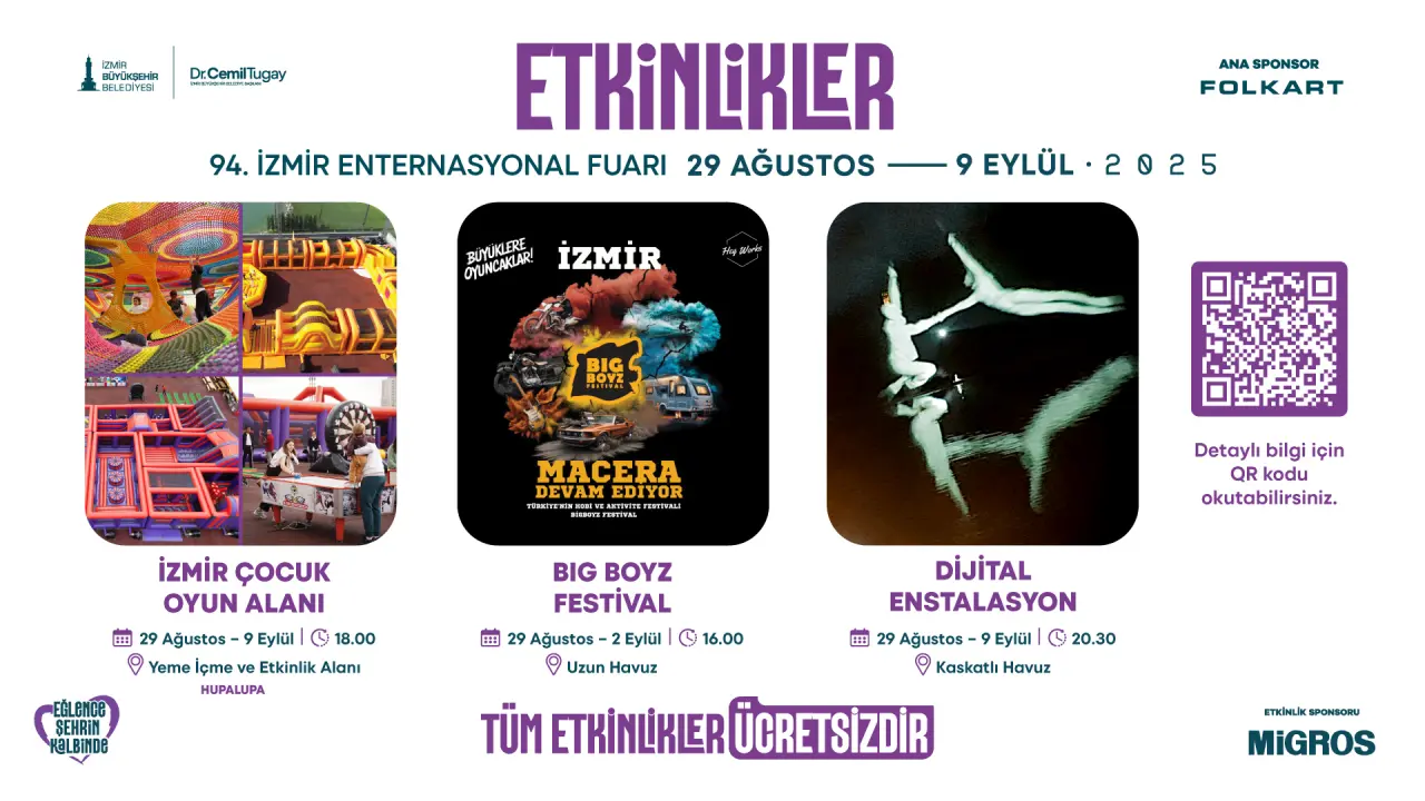 Dünyanın en köklü uluslararası genel ticaret fuarlarından ve Türkiye’nin ilk fuarı İzmir Enternasyonal Fuarı (İEF), 94’üncü kez kapılarını açıyor. İzmir Büyükşehir Belediyesi ev sahipliğinde İZFAŞ tarafından düzenlenen fuar, 29 Ağustos-9 Eylül 2025 tarihleri arasında Kültürpark’ta ziyaretçileri ağırlayacak.