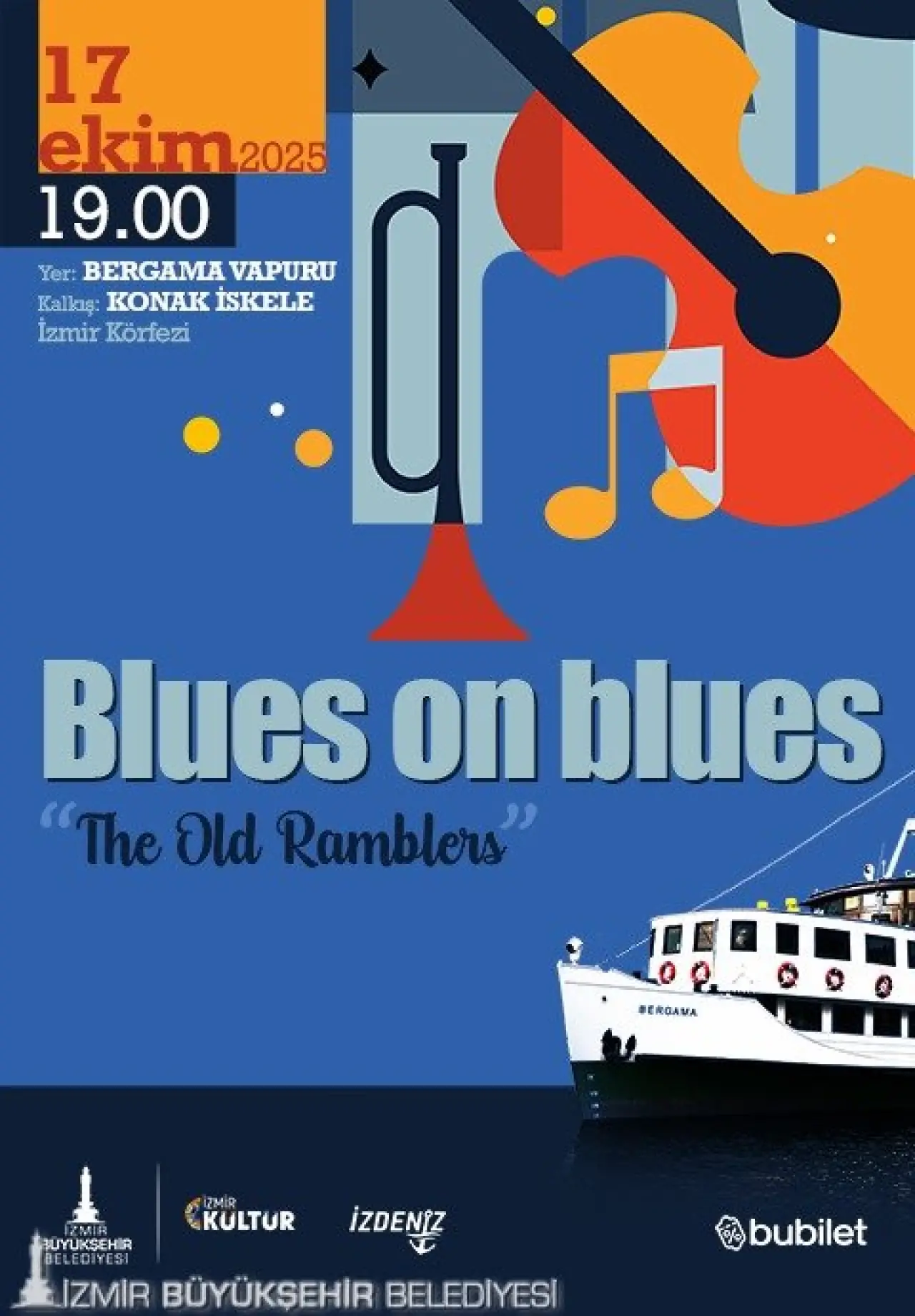 İzmir Büyükşehir Belediyesi, kentin kültür ve sanat yaşamına farklı bir soluk katacak yeni bir etkinliğe daha imza atıyor. İzmir Kültür AŞ ve İZDENİZ AŞ iş birliğiyle düzenlenecek organizasyon kapsamında, İzmirliler bu kez blues müziğin büyülü ezgilerini İzmir Körfezi manzarası eşliğinde dinleme fırsatı bulacak.